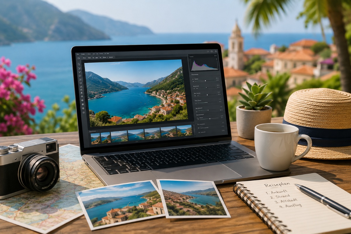 Urlaubsbilder am PC bearbeiten und für ein Reisealbum vorbereiten