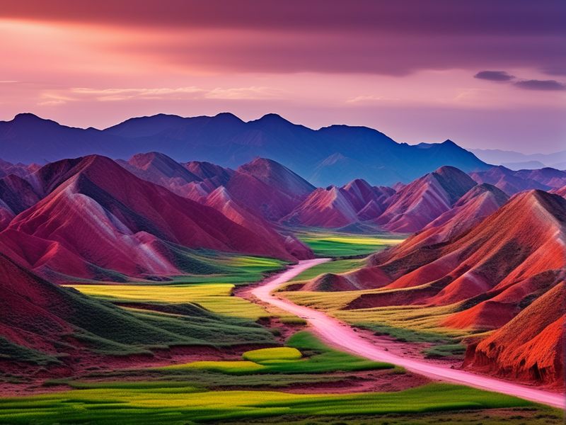 Zhangye Danxia-Landschaft in China